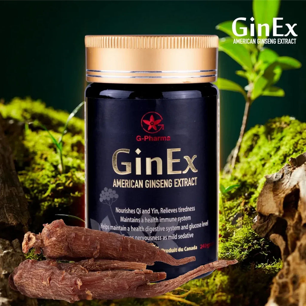GinEx® 西洋蔘黑膏滋 (純膏劑-240g)G-Pharma Canada（Adaptogen Pharma Corporation)